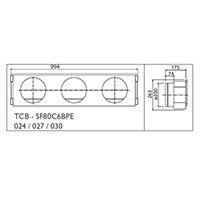 Toshiba Фланец воздушный стандартный (TCB-SF80C6BPE), Toshiba