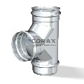 Тройник-Д 90` (нерж. сталь 0,5мм) Ф120