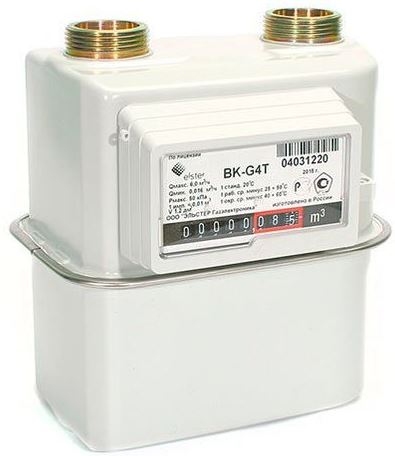 Счётчик газа ВК-G 4 T правый Elster