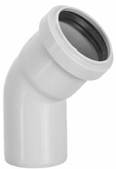 Колено Silenta 110х45 из ПВХ HAKAN