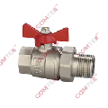 Кран шаровый 1/2" НР х 1/2" ВР с полусгоном "бабочка" Comtek