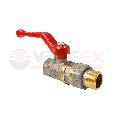 Кран шаровый 1/2" ВР/НР рычаг, американка, ник. для воды Valfex (14/56)