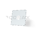 Экран защитный 500*500(зерк. нерж.) с отверстием 120